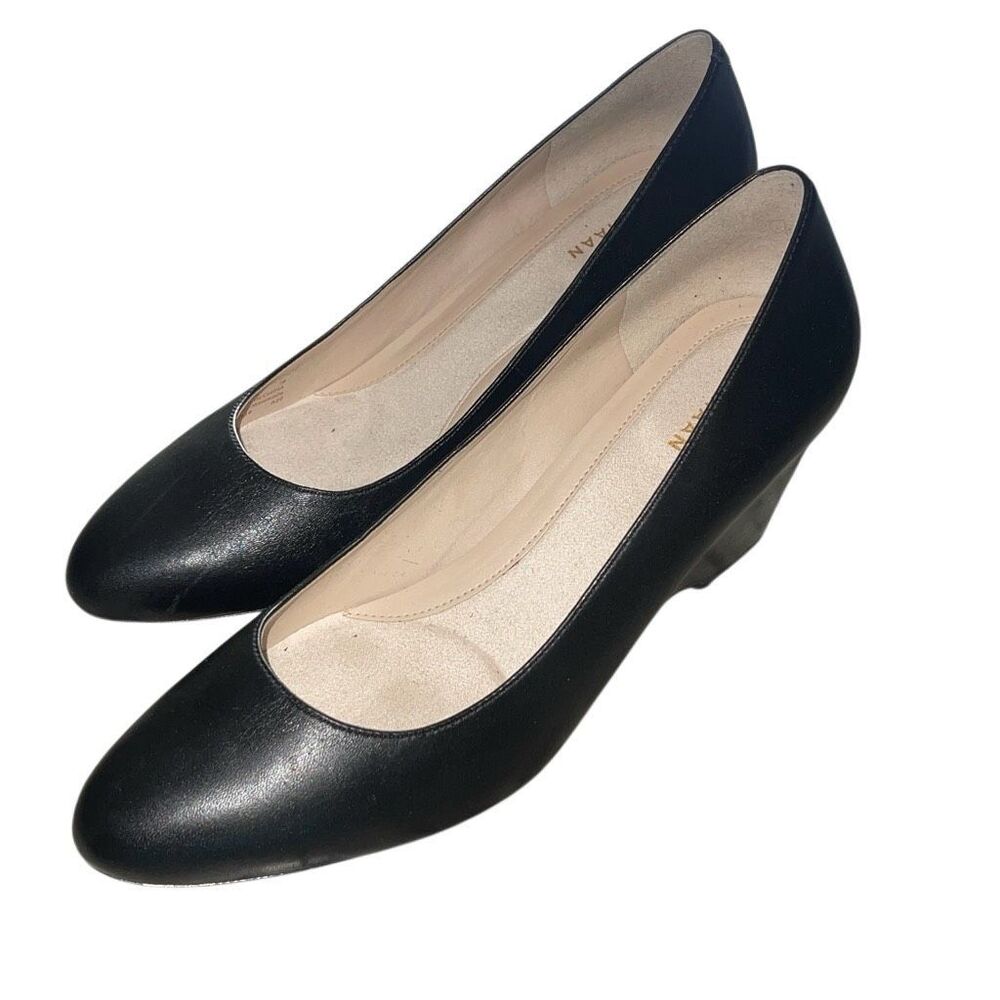 Cole Haan Womens The Go To Wedge Waterproof Pump Shoes Black Size 7B
